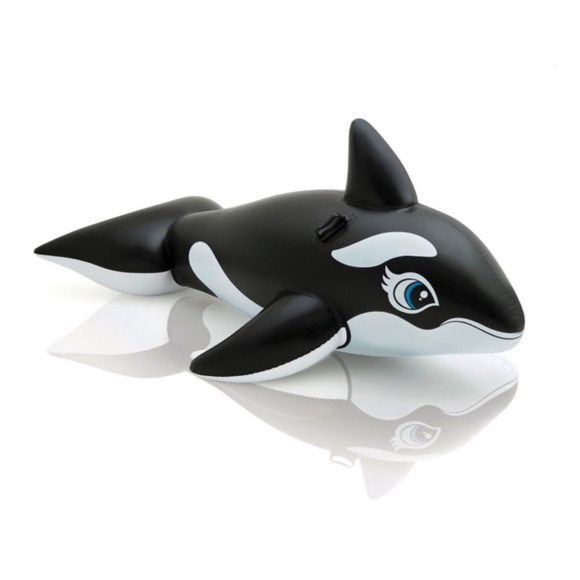 Intex Ride On Orca Killer Whale Inflatable Pool Toy 76"x47" XLARGE Float Raft - Picture 6 of 6